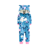 Open Feet Fleece Romper